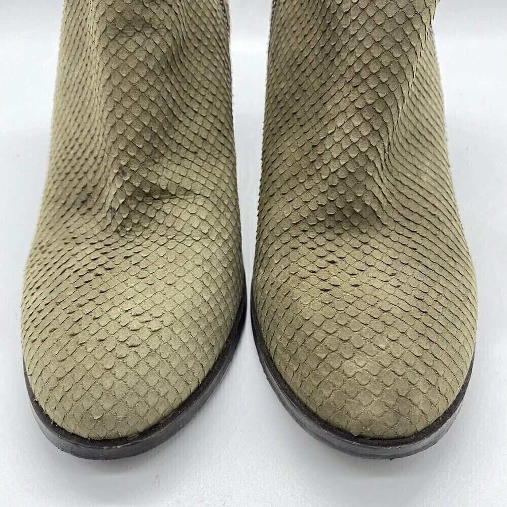 MIA Women’s Size 7.5 Maddock Heeled Ankle Boots Green